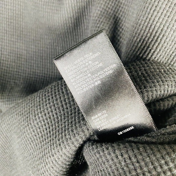 Maeve Anthropologie Size XS Ainsley Thermal Turtleneck Top Black Cotton Blend - Picture 5 of 6